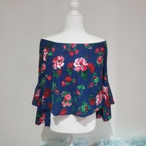 💥5/$15 Forever 21 Floral Crop Top